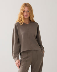 V-neck Top in Washed Modal