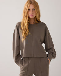 V-neck Top in Washed Modal