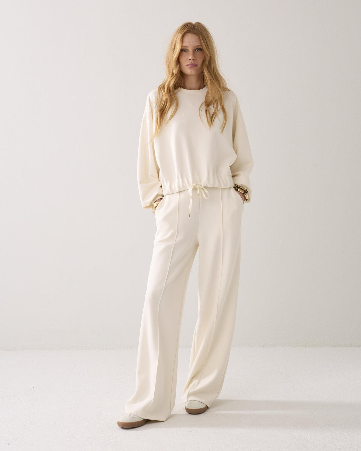 Sweatshirt in Soft Scuba Fabric