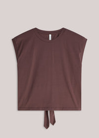 Cropped T-shirt with Bow