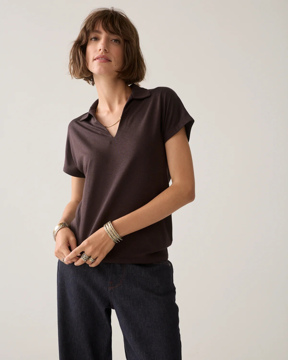 Cap Sleeve Top Refined lyocell