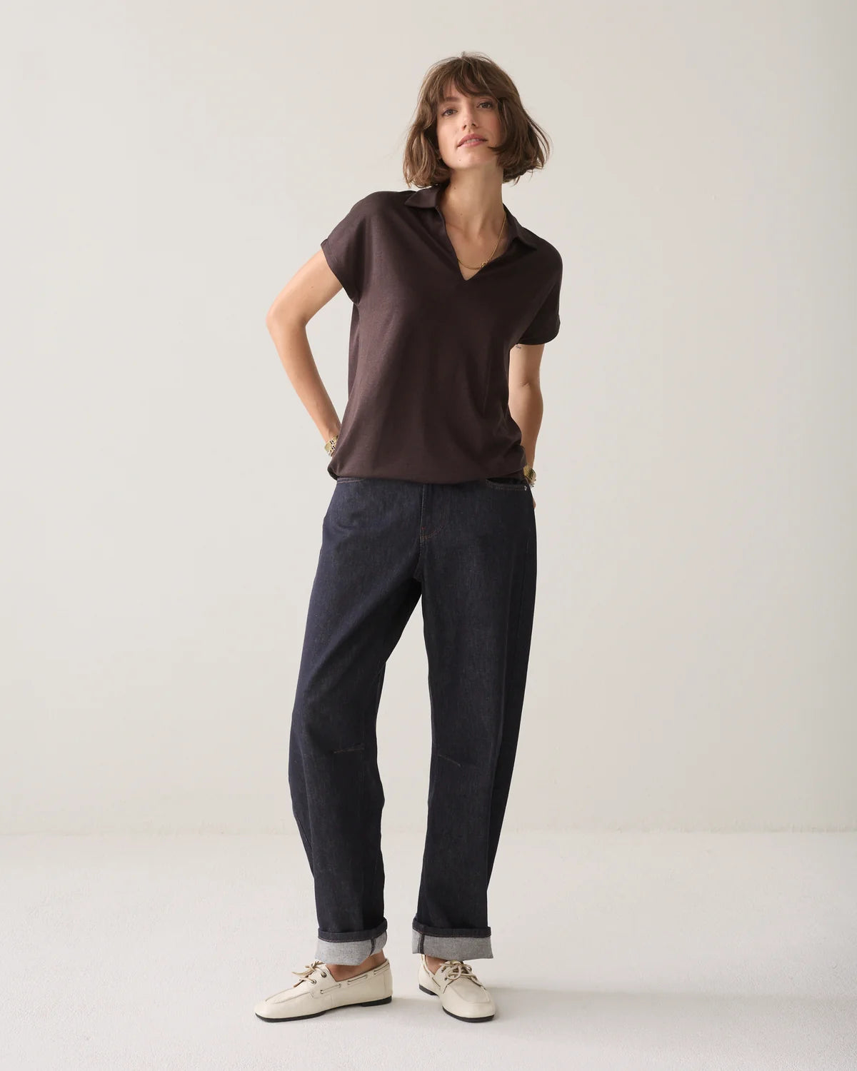 Cap Sleeve Top Refined lyocell