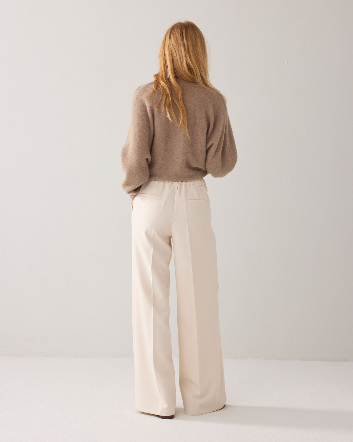 Foam Wide-leg Trousers