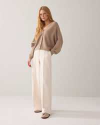 Foam Wide-leg Trousers