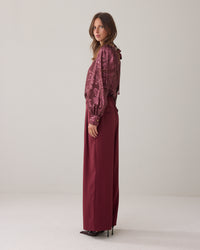 Wide-Leg Tailored Trousers