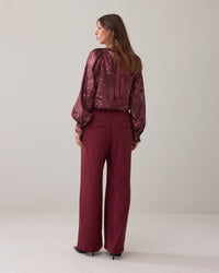 Wide-Leg Tailored Trousers