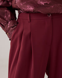 Wide-Leg Tailored Trousers
