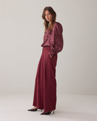 Wide-Leg Tailored Trousers