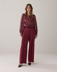 Wide-Leg Tailored Trousers