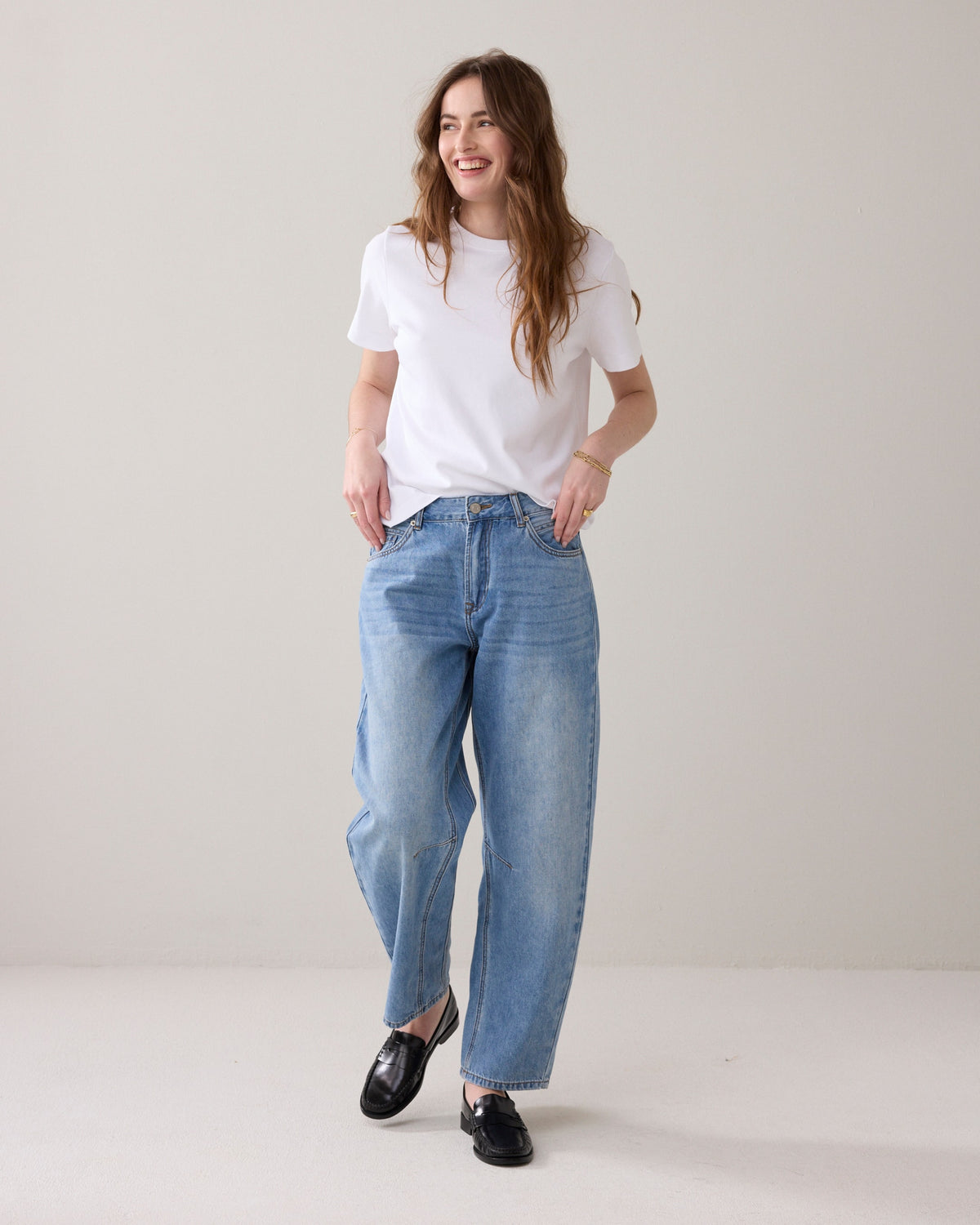 Jeans Cocoon Leg Vintage Cotton