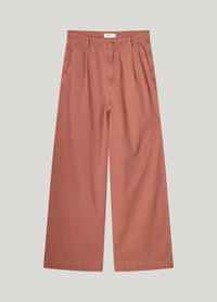 Wide-leg Trousers in Lyocell Blend