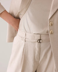 Wide-leg Linen Trousers