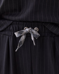 Sporty Trousers with Pinstripe