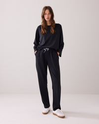 Sporty Trousers with Pinstripe