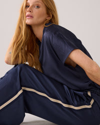 Comfy Trousers with Piping