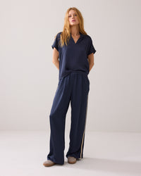 Comfy Trousers with Piping