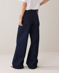 Lurex Wide Leg Jeans