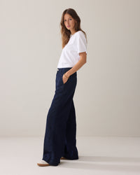 Lurex Wide Leg Jeans