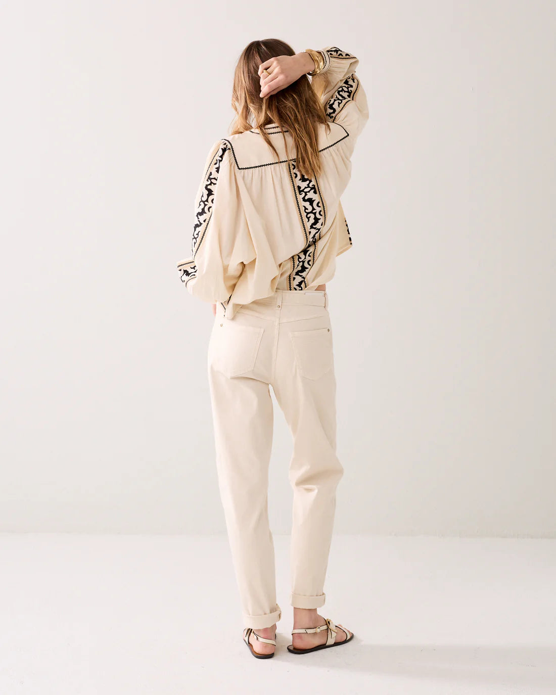 Tapered Trousers with Belt
