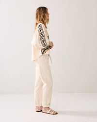 Tapered Trousers with Belt