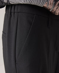 Wide-leg Pinstripe Pants