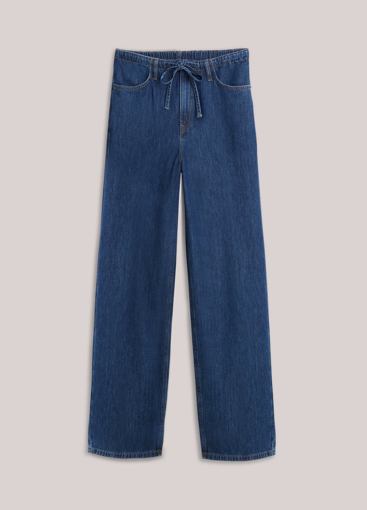 Denim Drawstring Jeans