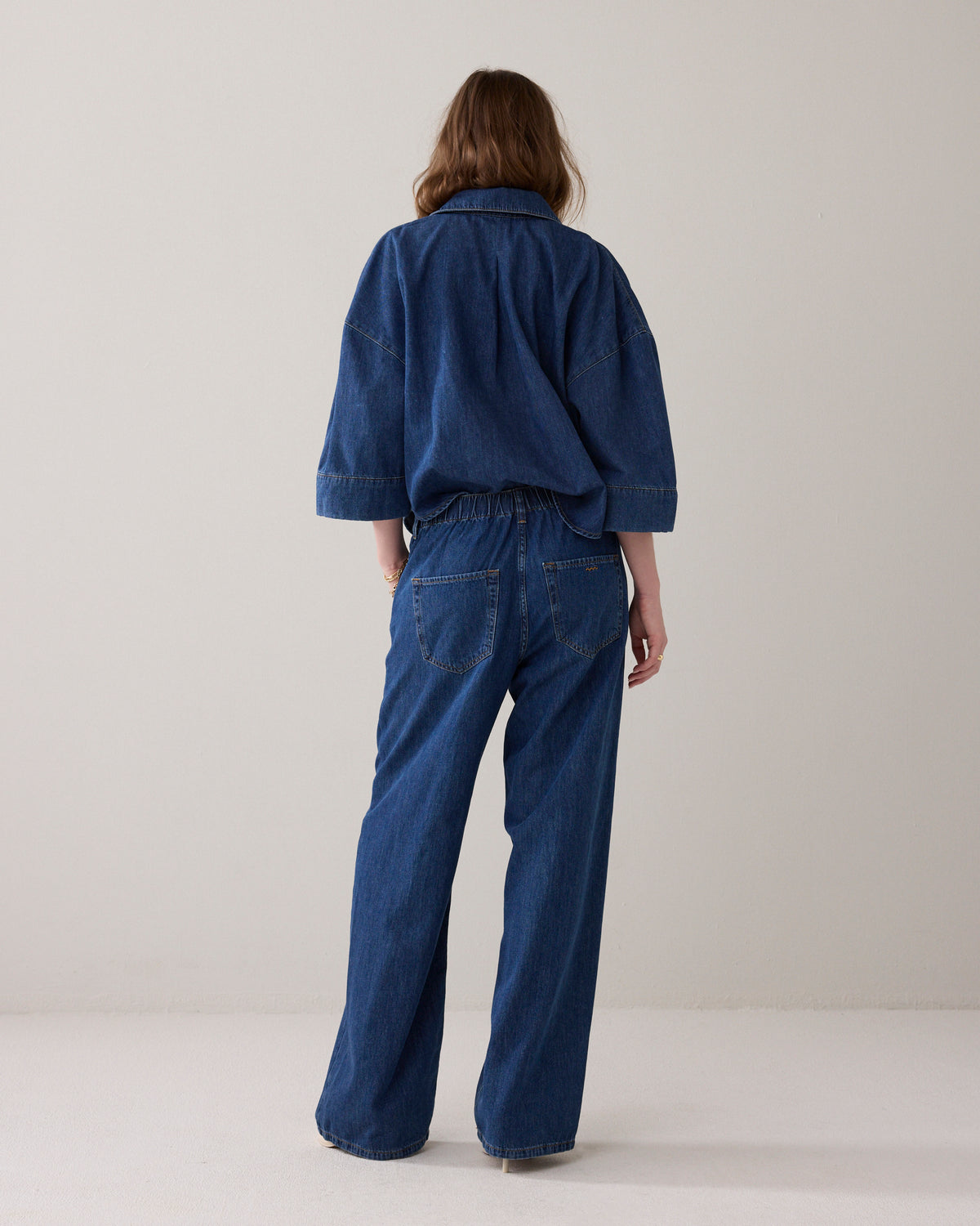 Denim Drawstring Jeans