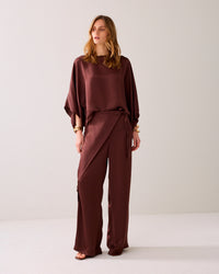 Wide-leg Trousers with Crossover