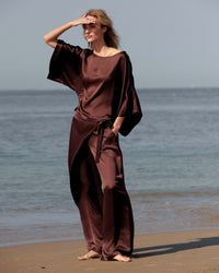 Wide-leg Trousers with Crossover