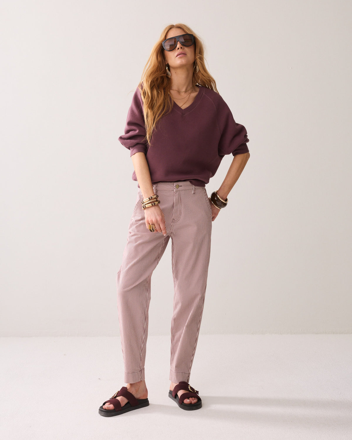 Striped Chinos