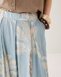 Trousers Palmtree Print Single Border