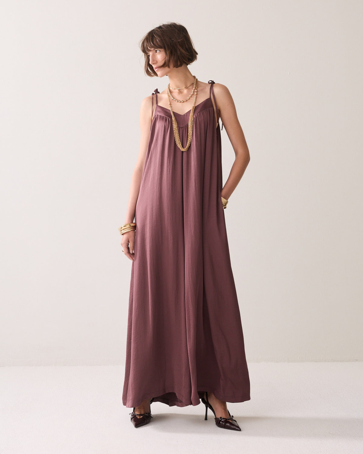 Silky-touch Jumpsuit