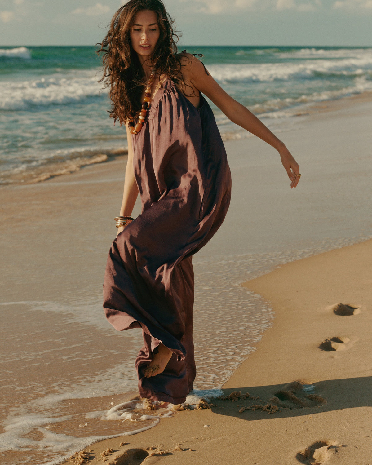 Silky-touch Jumpsuit