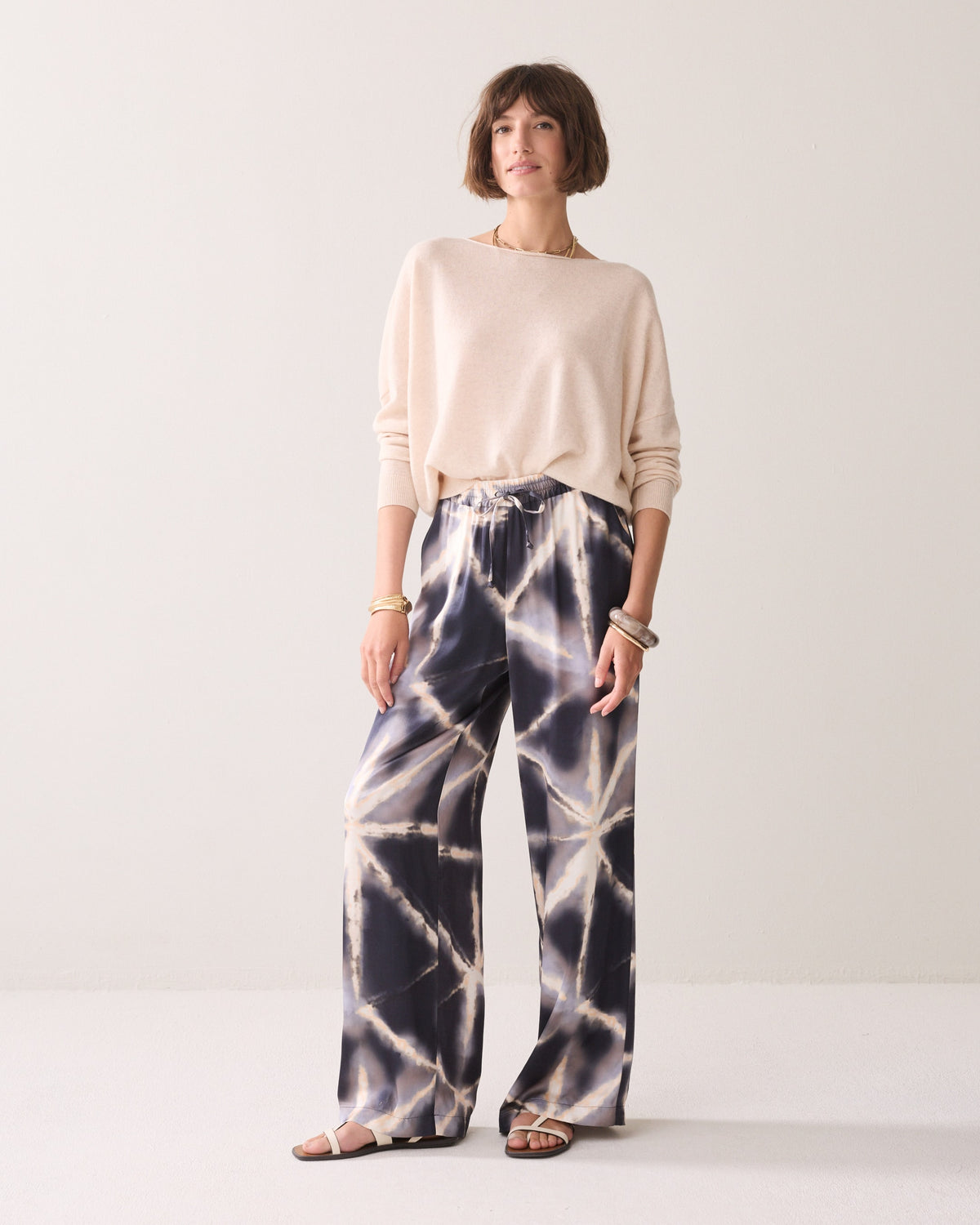 Trousers Tie Dye Viscose