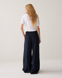 Trousers Viscose Twill - Midnight blue