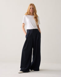Trousers Viscose Twill - Midnight blue