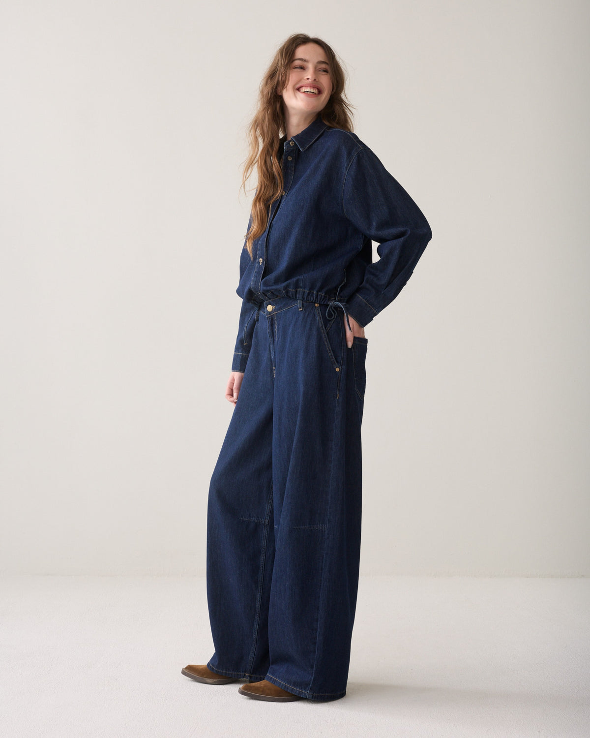 Summum Balloon shape leg Light Cotton twill
