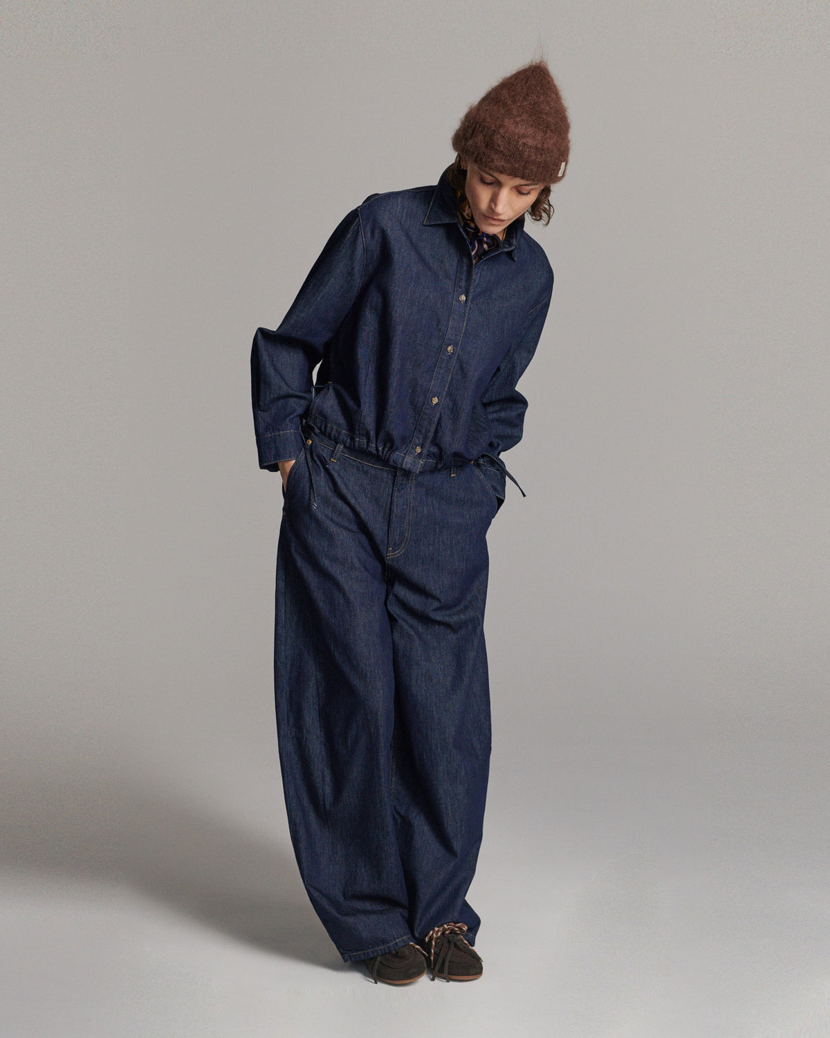 Summum Balloon shape leg Light Cotton twill