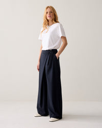 Trousers Pinstripe Small - Midnight blue