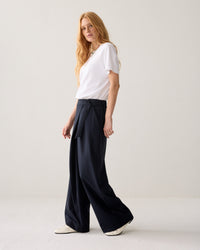 Trousers Pinstripe Small - Midnight blue