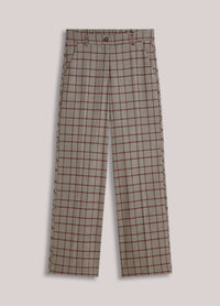 Summum Trousers Check burgundy