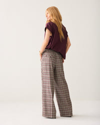 Summum Trousers Check burgundy