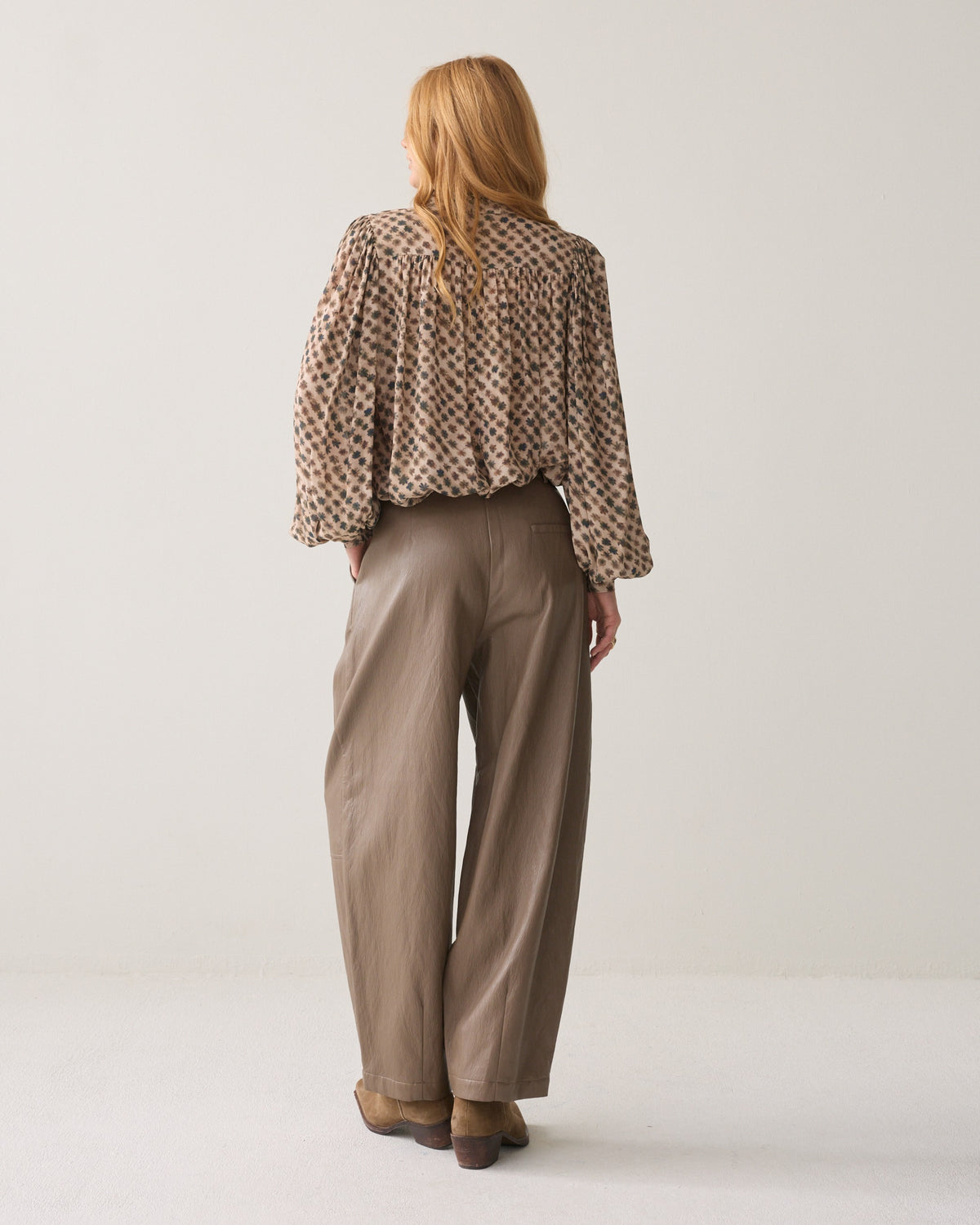 Balloon Trouser Soft Faux Leather