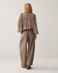 Balloon Trouser Soft Faux Leather