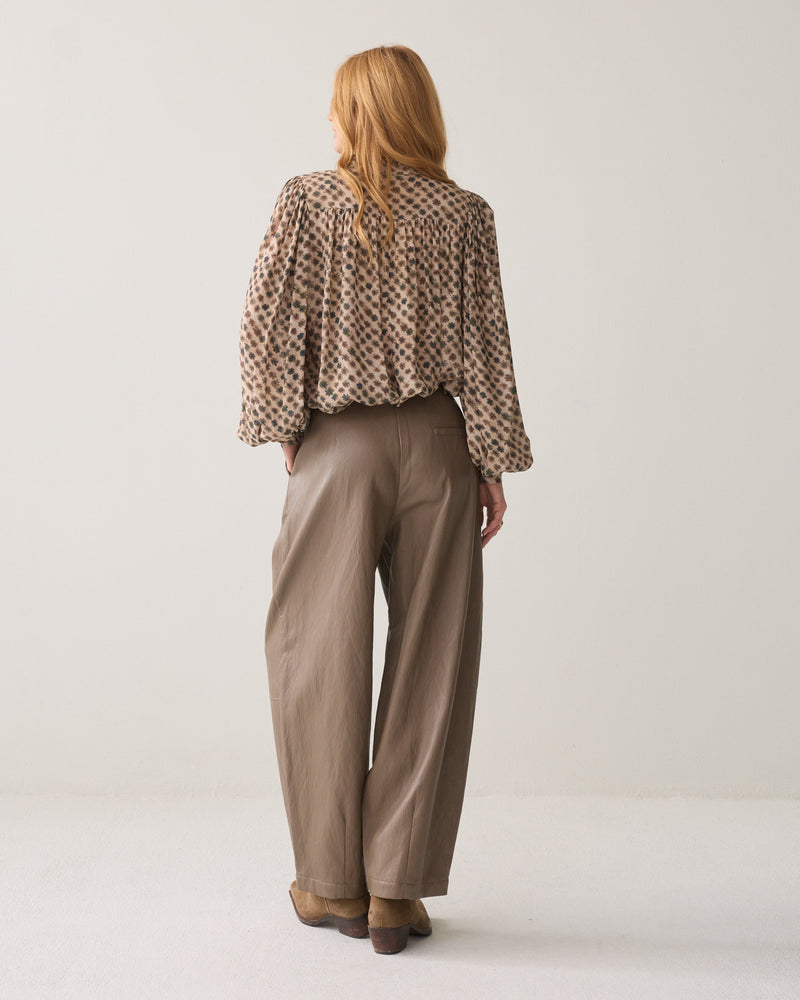Balloon Trouser Soft Faux Leather