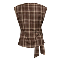 Co'Couture DagnyCC Check Pleat Top