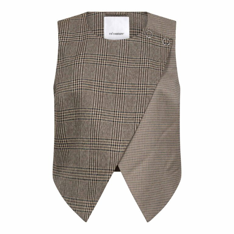 Co'Couture VeyaCC Check Wrap Vest