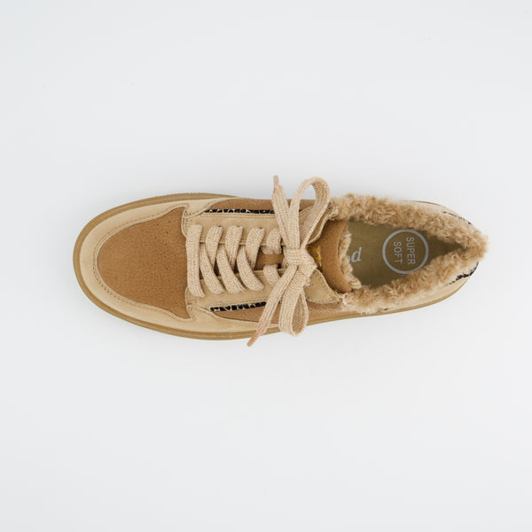 Honey Suede Zip Sneaker