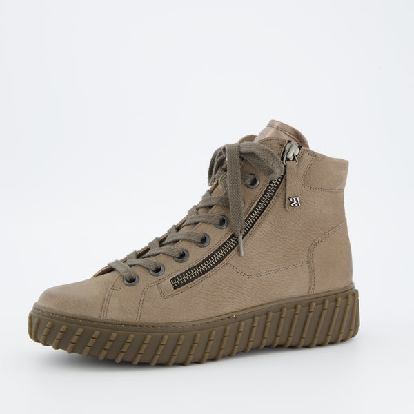 Nubuk High-Top Trainers