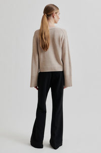 Alpha Knit Fitted Cardigan